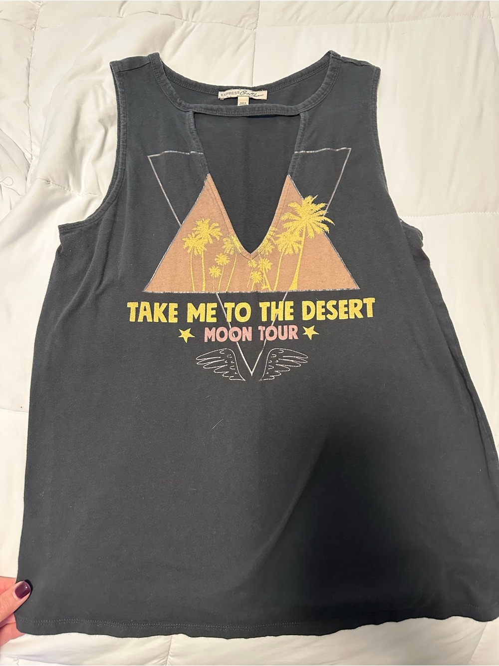 Take Me to the Desert Graphic Muscle Tank - Black Express Top